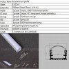 led硬灯条铝槽套件Z-2025-2