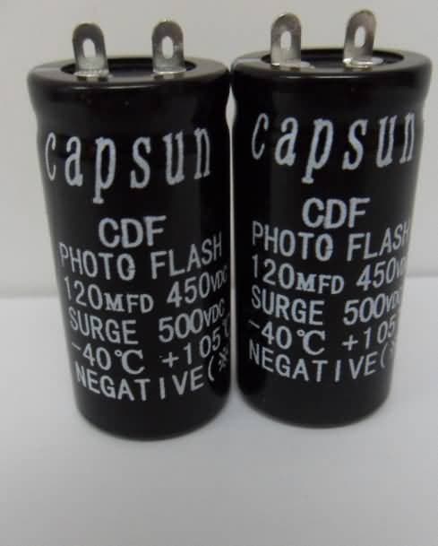 450V120UF 爆闪灯电容器